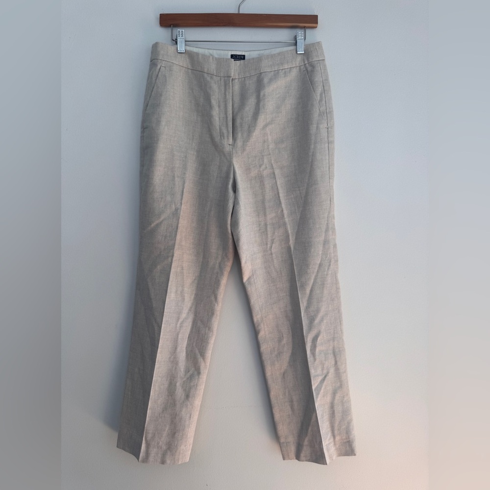 J. Crew Cream/Beige Kate Tailored Trousers